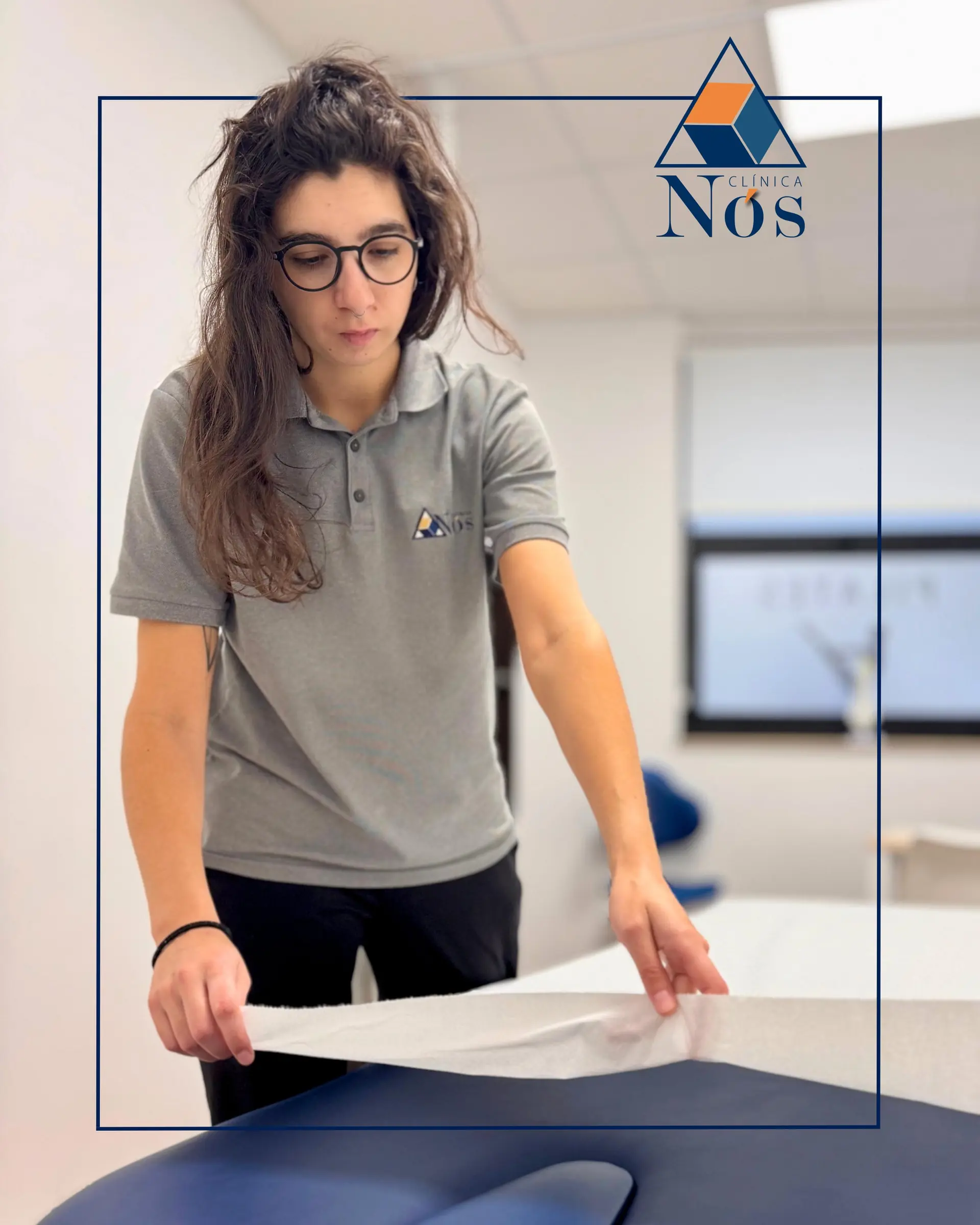Preparación de material para un tratamiento de Fisioterapia